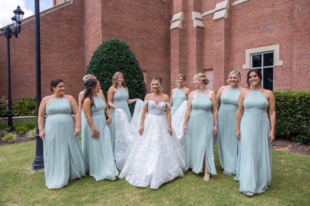 Bridesmaids at Saint Brigids Church