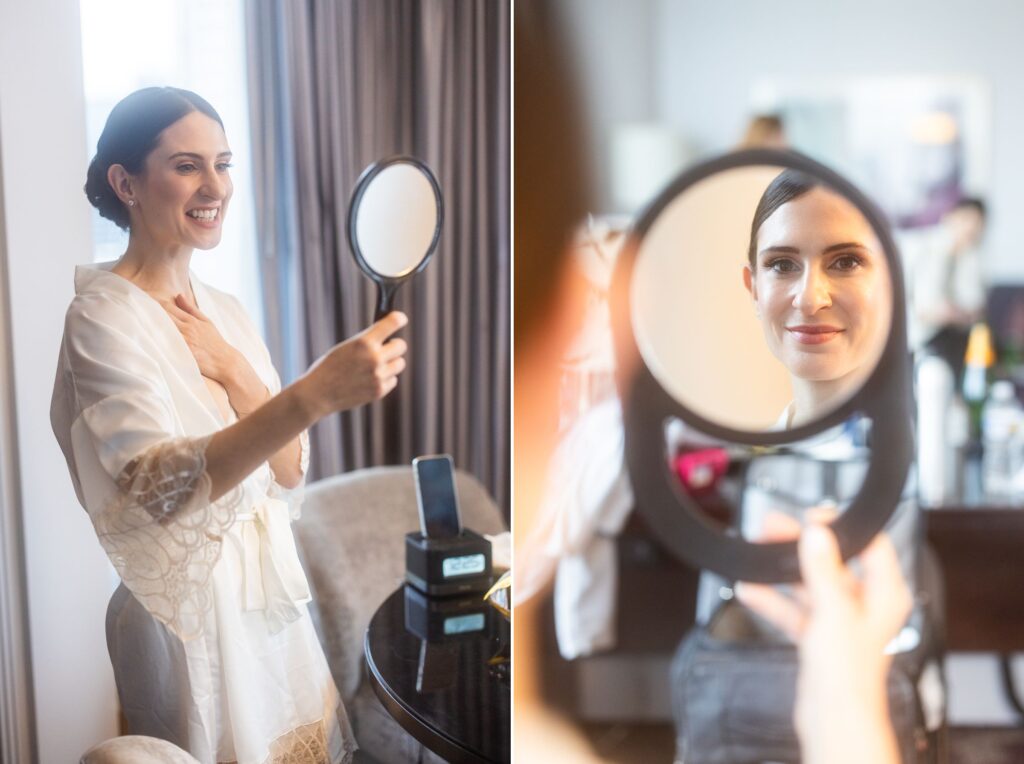 Bride getting Ready for Biltmore Ballrooms Wedding