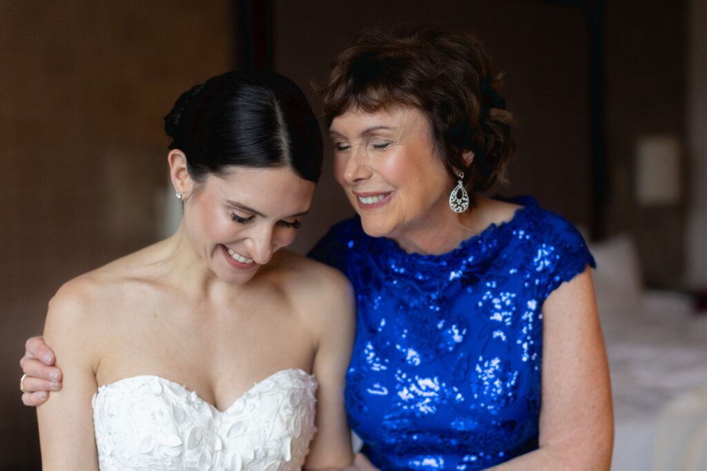 Mom and Daughter getting ready for Biltmore Ballrooms Wedding