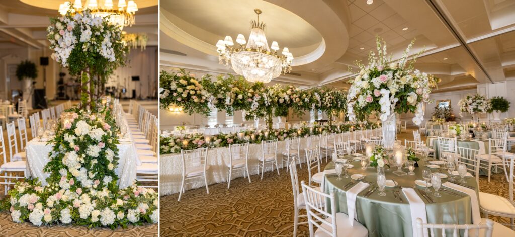 Ballroom Florals at Atlanta Athletic Club Wedding