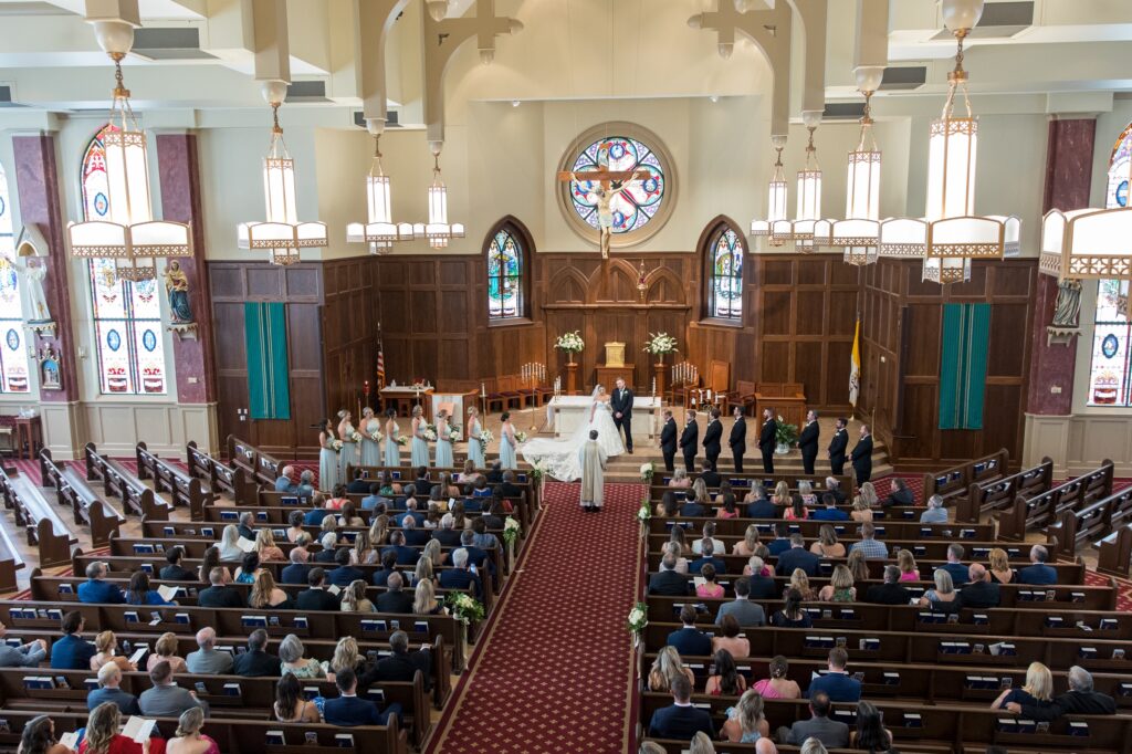 Wedding Ceremony at Saint Brigid's Church Johns Creek